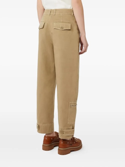Weekend Max Mara zip-pocket cotton trousers - Neutrals - zdjęcie produktu nr 2