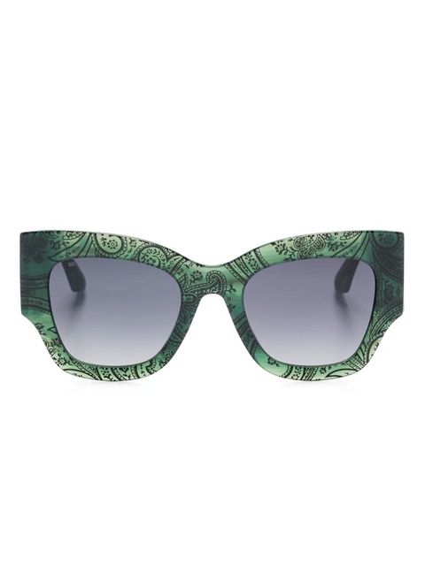 ETRO oversize-frame sunglasses - Green - zdjęcie produktu nr 1