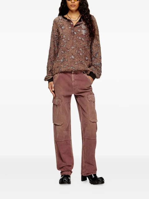 Diesel D-Pot cargo-pockets straight-leg jeans - Red - zdjęcie produktu nr 1