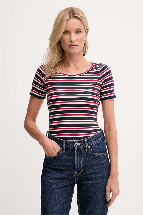 Pepe Jeans t-shirt damski kolor granatowy PL5000014 - zdjęcie produktu nr 1