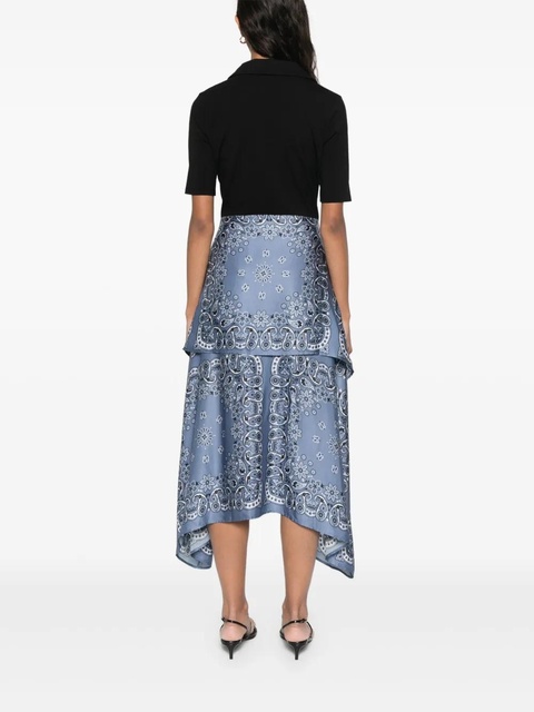 Maje panelled midi dress - Black - zdjęcie produktu nr 2