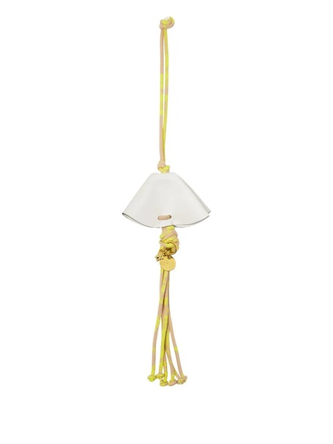 Versace Medusa leather-tassel keyring - White - zdjęcie produktu nr 1