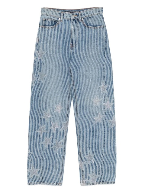 Alexander Wang star-embellished jeans - Blue - zdjęcie produktu nr 1