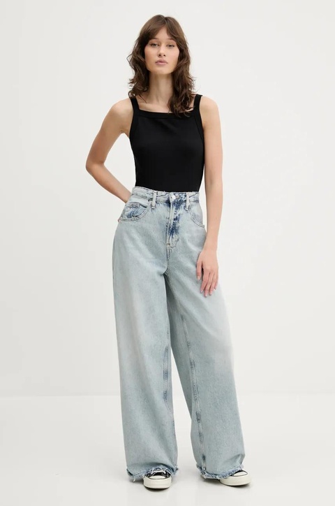 Tommy Jeans jeansy damskie kolor niebieski DW0DW20015 - zdjęcie produktu nr 2