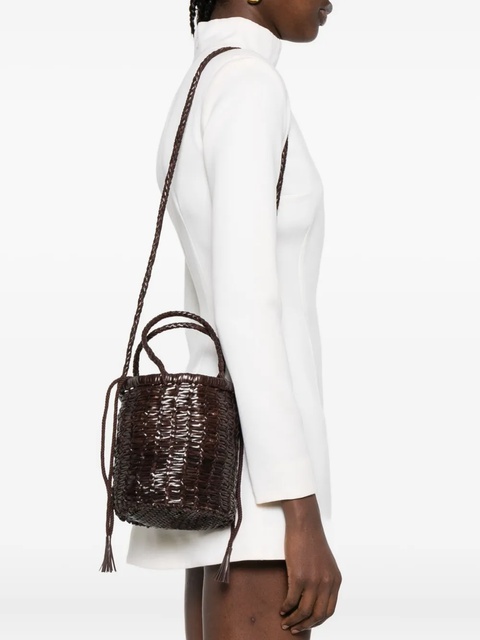 DRAGON DIFFUSION leather bucket bag - Brown - zdjęcie produktu nr 2