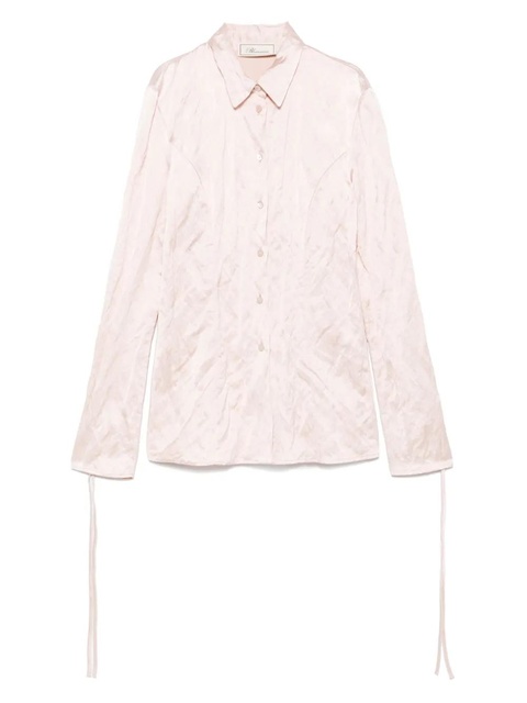 Blumarine crinkled satin shirt - Pink - zdjęcie produktu nr 1