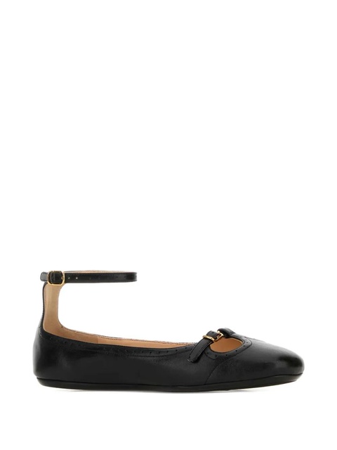 Chloé Misty buckle-strap leather ballerinas - Black - zdjęcie produktu nr 1