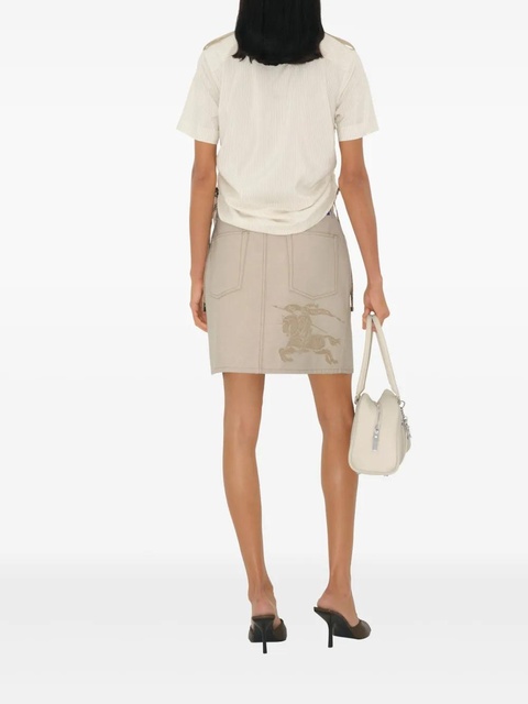 Burberry Equestrian Knight denim skirt - Neutrals - zdjęcie produktu nr 2