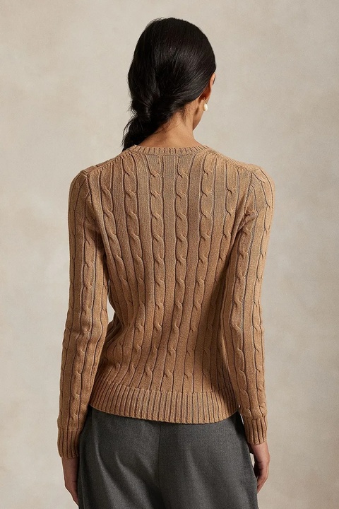 Polo Ralph Lauren sweter z dodatkiem kaszmiru damski kolor beżowy lekki 211971795 - zdjęcie produktu nr 2
