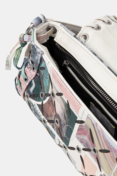 Desigual torebka JULIETT CUT OUT kolor zielony 25WAXD02 - zdjęcie produktu nr 2