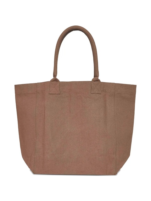 ISABEL MARANT medium logo-print tote bag - 67KI Green - zdjęcie produktu nr 1