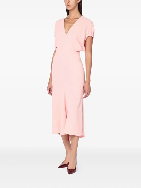 Victoria Beckham V-neck midi dress - Pink - zdjęcie produktu nr 1