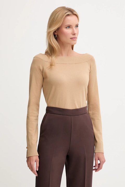 United Colors of Benetton sweter damski kolor zielony lekki 1W2AD10E0 - zdjęcie produktu nr 1