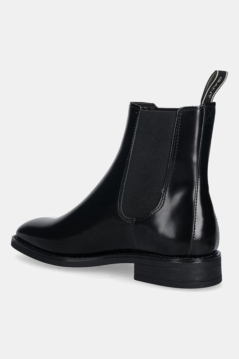 Gant botki skórzane Fayy damskie kolor czarny na płaskim obcasie 31551126 - zdjęcie produktu nr 2