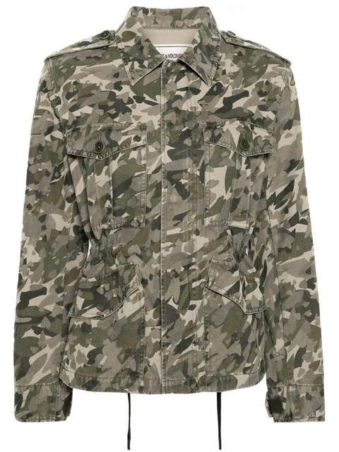 Zadig&Voltaire Krisa Camo cotton jacket - Green - zdjęcie produktu nr 1