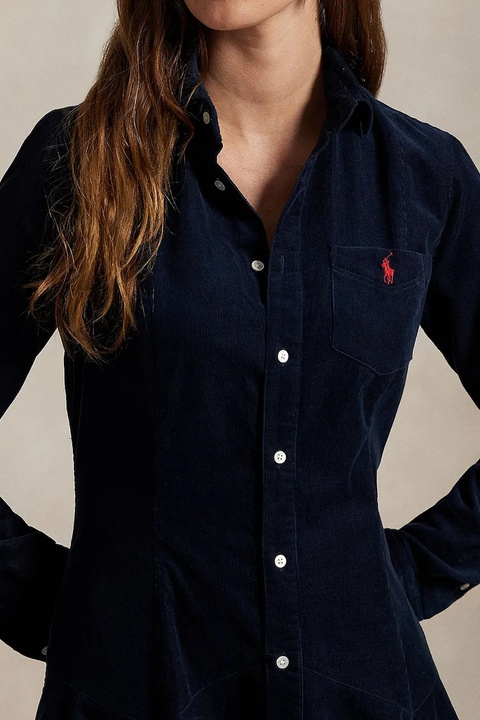 Polo Ralph Lauren sukienka bawełniana kolor granatowy mini rozkloszowana 211972069 - zdjęcie produktu nr 2