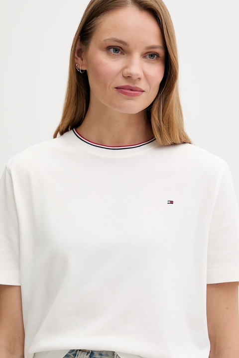 Tommy Hilfiger t-shirt damski kolor biały WW0WW47310 - zdjęcie produktu nr 2