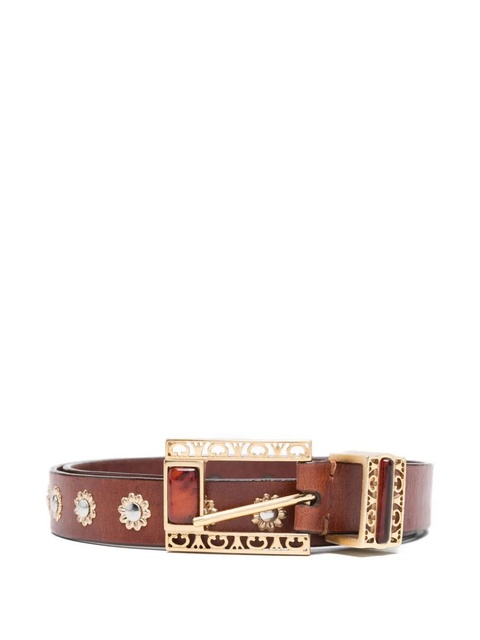 Golden Goose embellished buckle belt - Brown - zdjęcie produktu nr 1