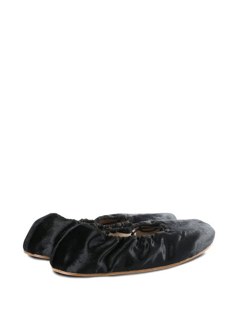 The Row velvet ballet flats - Black - zdjęcie produktu nr 2