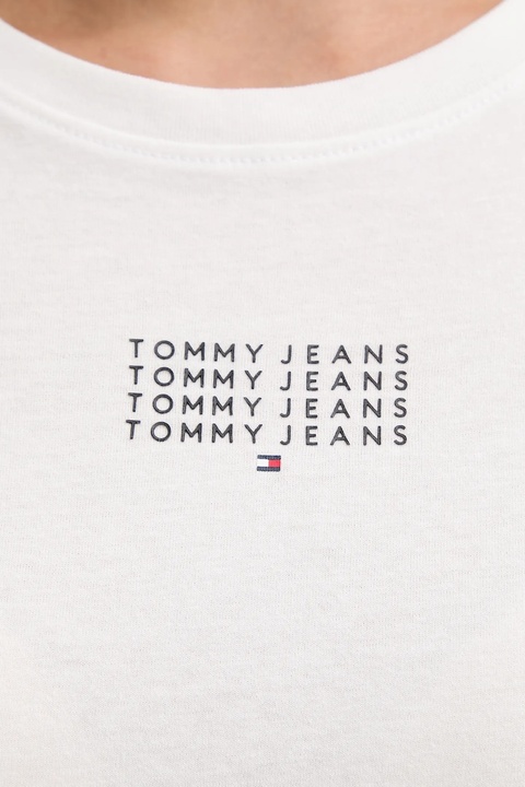 Tommy Jeans t-shirt bawełniany damski kolor beżowy DW0DW21841 - zdjęcie produktu nr 2