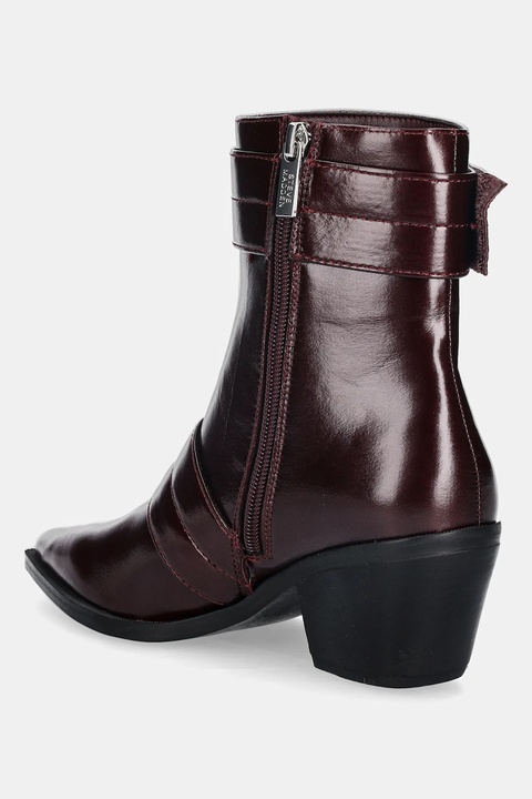 Steve Madden botki Splurge damskie kolor bordowy na słupku 11004772 - zdjęcie produktu nr 2