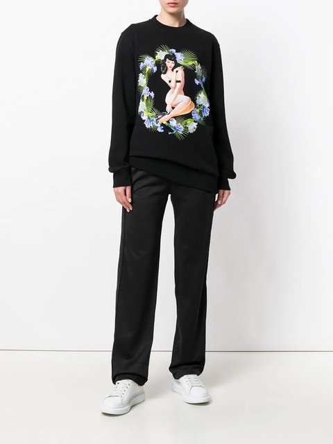Givenchy pin-up Birds of Paradise print sweatshirt - Black - zdjęcie produktu nr 2
