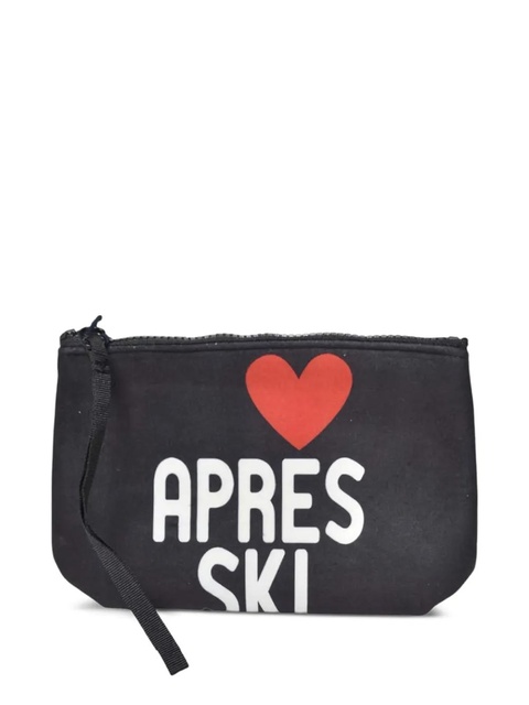 MC2 Saint Barth graphic-heart clutch bag - Black - zdjęcie produktu nr 1