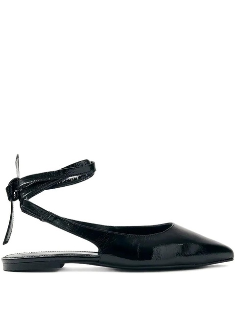 ALOHAS Ribbon pointed ballerinas - Black - zdjęcie produktu nr 1