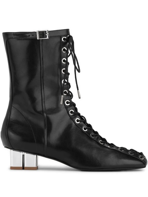 GANNI leather boots - Black - zdjęcie produktu nr 1