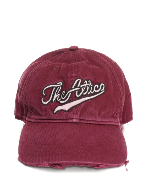 The Attico logo-embroidered frayed-edge baseball cap - zdjęcie produktu nr 2