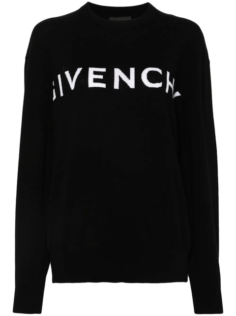 Givenchy logo-intarsia sweater - Black - zdjęcie produktu nr 1