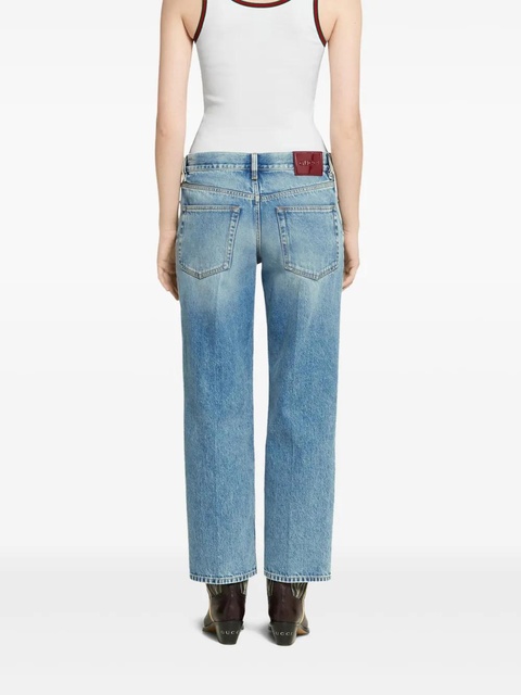 Gucci faded cotton jeans - Blue - zdjęcie produktu nr 2