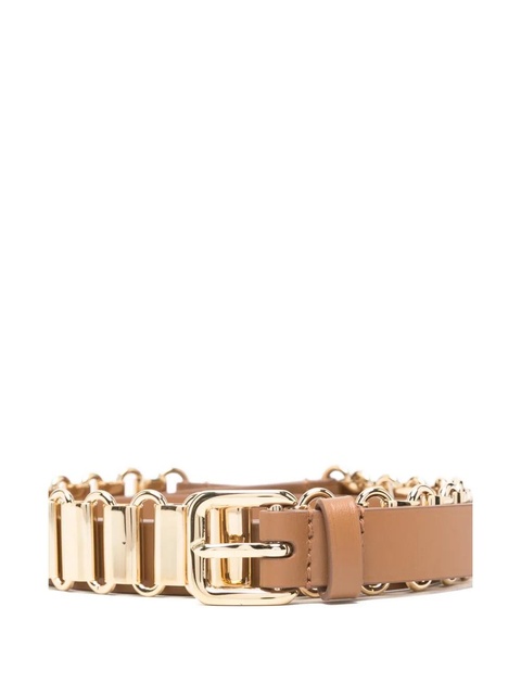 Miu Miu chain-detail buckle belt - Brown - zdjęcie produktu nr 2