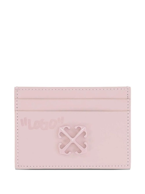 Off-White logo-patch cardholder - Pink - zdjęcie produktu nr 1