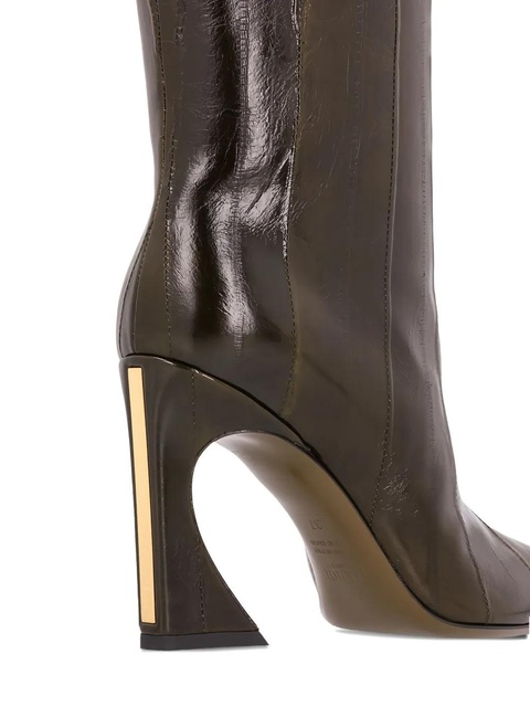 FENDI 95mm Arco leather boots - Green - zdjęcie produktu nr 2