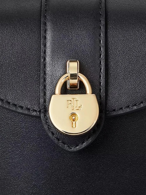 Lauren Ralph Lauren padlock leather crossbody bag - Black - zdjęcie produktu nr 2
