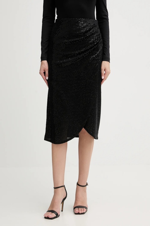 Morgan spódnica kolor czarny midi prosta JOLIVIA - zdjęcie produktu nr 1