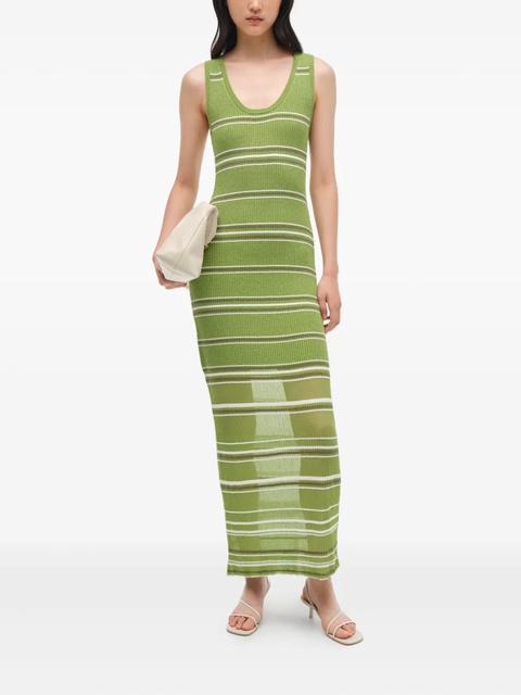 Simkhai Mariana striped knit maxi dress - Green - zdjęcie produktu nr 2