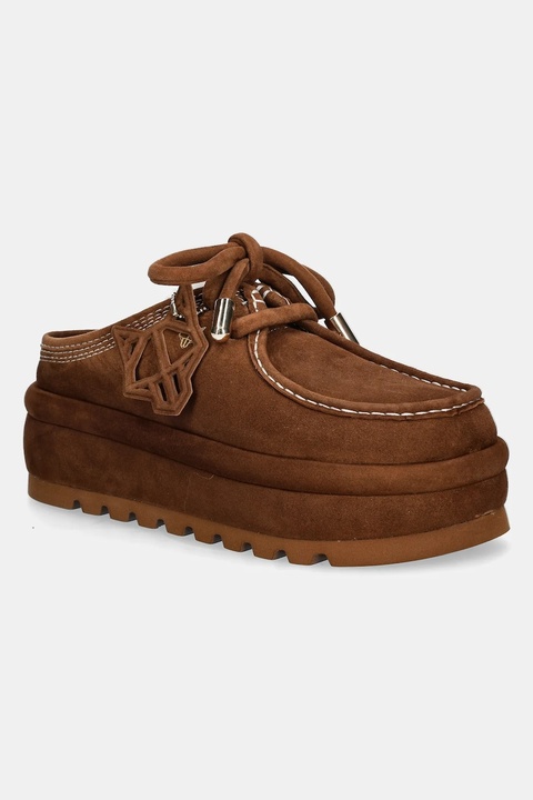 Naked Wolfe kapcie zamszowe Blizzard kolor brązowy Blizzard Suede Shearling Tan - zdjęcie produktu nr 1