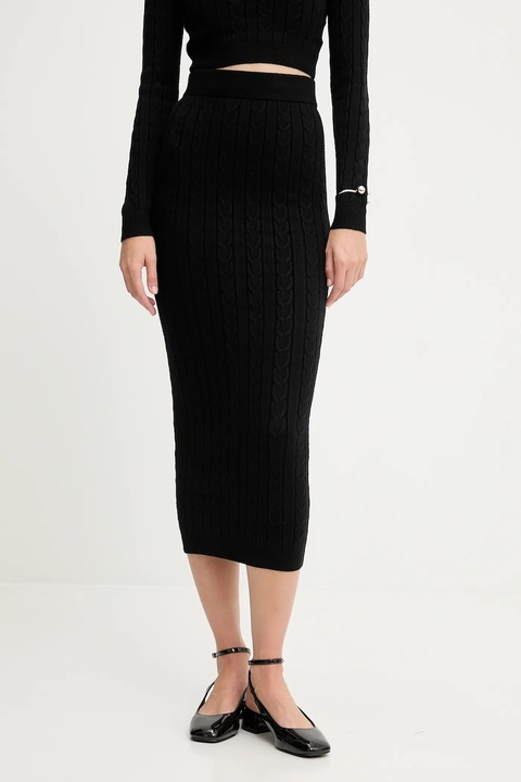 Answear.LAB sweter i spódnica damski kolor czarny - zdjęcie produktu nr 2