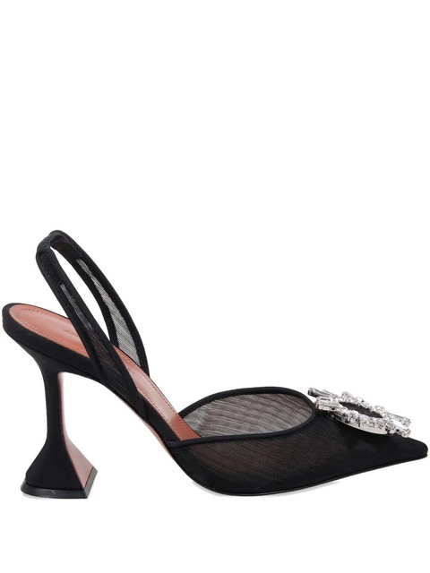 Amina Muaddi 95mm Begum heeled pumps - Black - zdjęcie produktu nr 2