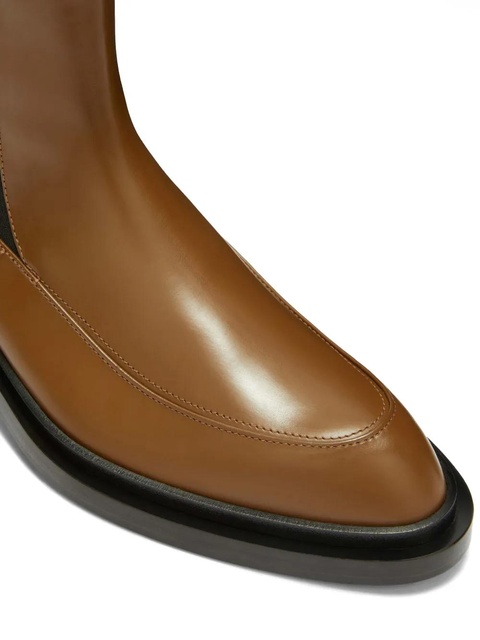 Jil Sander leather Chelsea boots - Brown - zdjęcie produktu nr 2