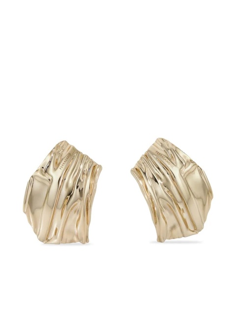 Ferragamo asymmetric draped earring - Gold - zdjęcie produktu nr 1