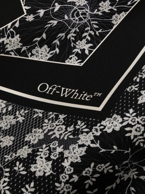 Off-White Arrows-print silk foulard - Black - zdjęcie produktu nr 2