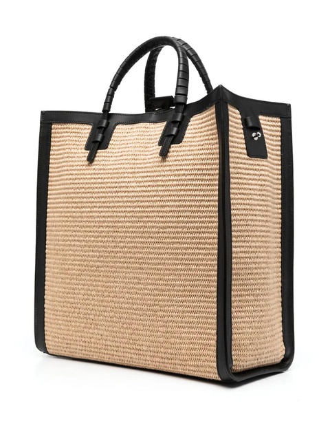 Casadei logo-detail leather tote bag - Neutrals - zdjęcie produktu nr 2