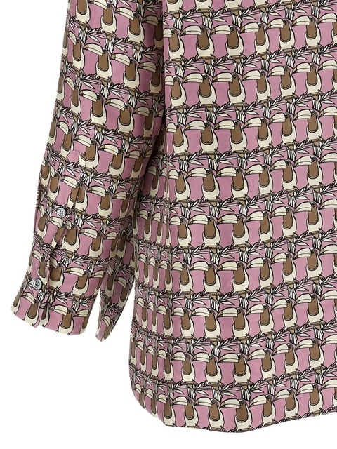 Max Mara geometric-print shirt - Pink - zdjęcie produktu nr 2