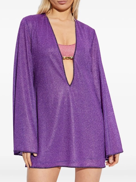Oséree bell-sleeve mini dress - PURPLE - zdjęcie produktu nr 2