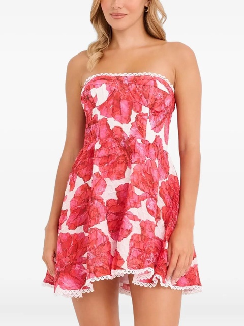 Charo Ruiz Ibiza Cami floral lace-trim mini dress - Pink - zdjęcie produktu nr 2