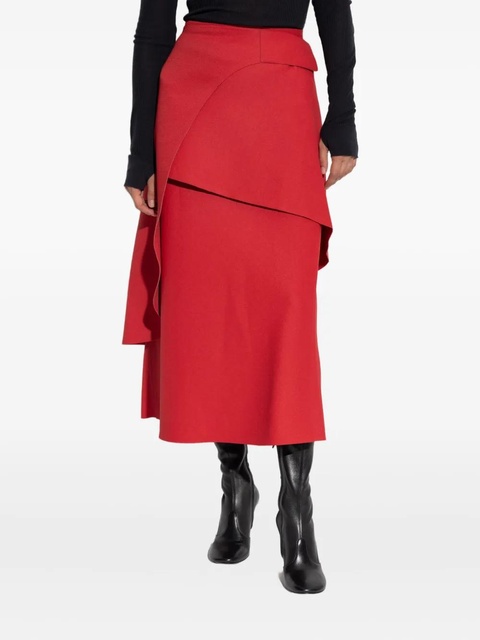 Tory Burch layered asymmetric midi skirt - zdjęcie produktu nr 2