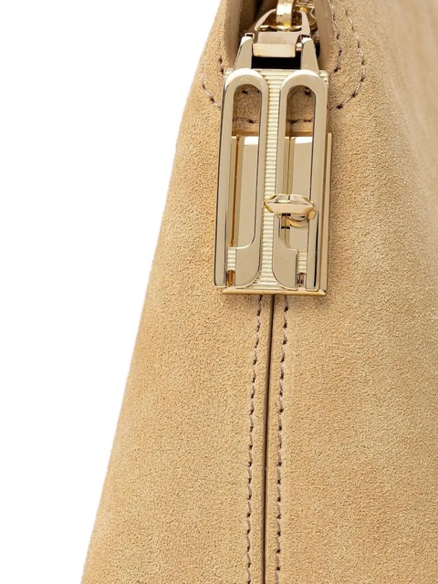 Victoria Beckham suede panelled clutch bag - Neutrals - zdjęcie produktu nr 2